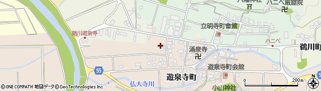石川県小松市遊泉寺町イ周辺の地図