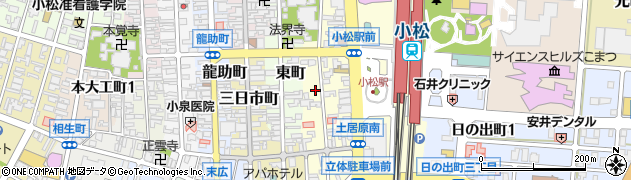 石川県小松市土居原町291周辺の地図