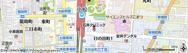 日本海庄や 小松駅前店周辺の地図