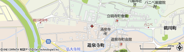 石川県小松市遊泉寺町ハ周辺の地図