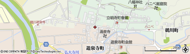 石川県小松市遊泉寺町ヘ周辺の地図
