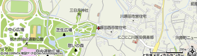 栃木市土地改良区周辺の地図