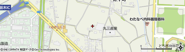 栃木県栃木市野中町928周辺の地図