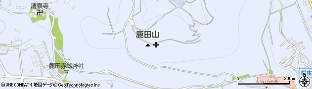 鹿田山周辺の地図