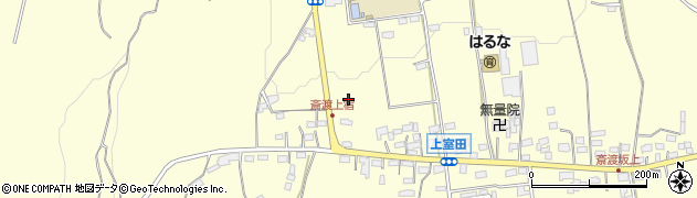 群馬県高崎市上室田町周辺の地図