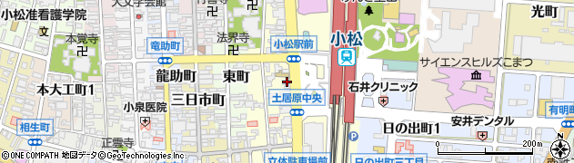 石川県小松市土居原町196周辺の地図