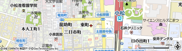 石川県小松市土居原町287周辺の地図
