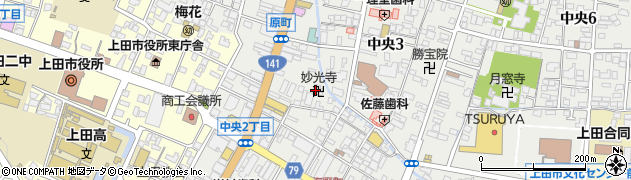 妙光寺周辺の地図