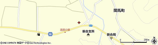 栃木県　警察本部佐野警察署閑馬駐在所周辺の地図