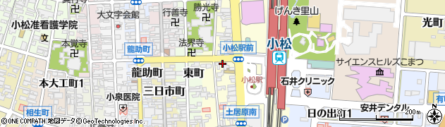石川県小松市土居原町188周辺の地図
