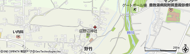 長野県上田市古里（野竹）周辺の地図
