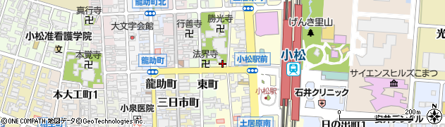 石川県小松市土居原町334周辺の地図