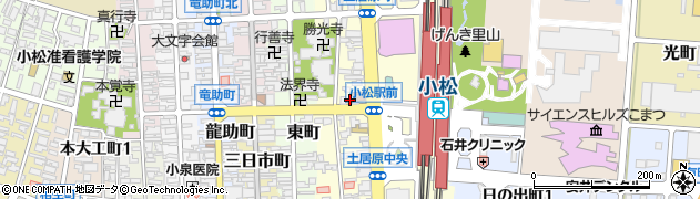 石川県小松市土居原町184周辺の地図