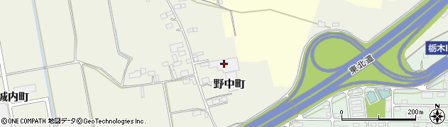 栃木県栃木市野中町1276周辺の地図
