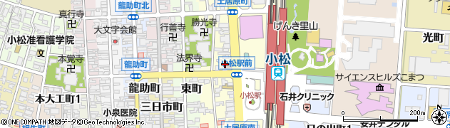小松警察署小松駅前交番周辺の地図