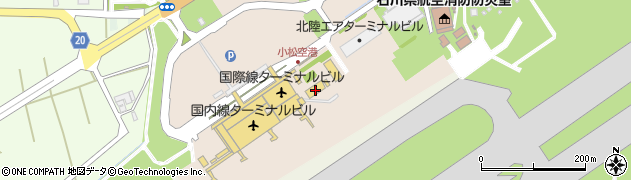 大阪航空局小松空港事務所周辺の地図