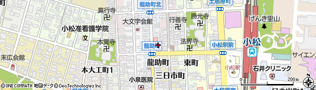 石川県小松市龍助町周辺の地図