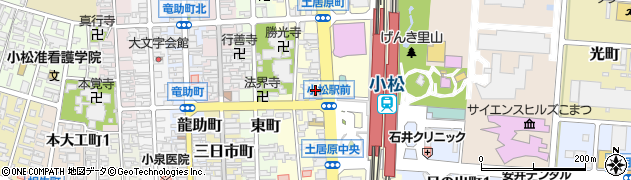 石川県小松市土居原町182周辺の地図