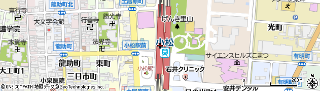 石川県小松市土居原町466周辺の地図