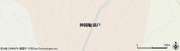岐阜県飛騨市神岡町瀬戸周辺の地図