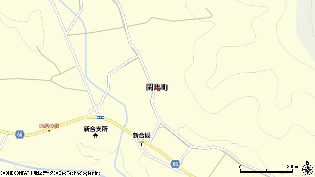〒327-0321 栃木県佐野市閑馬町の地図