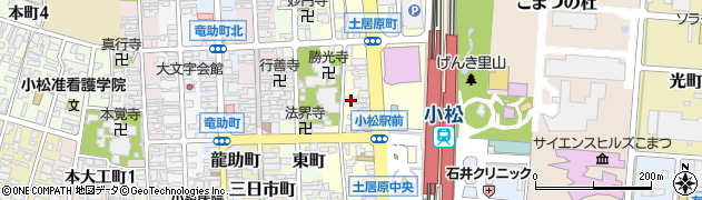 石川県小松市土居原町348周辺の地図