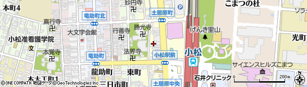 石川県小松市土居原町351周辺の地図