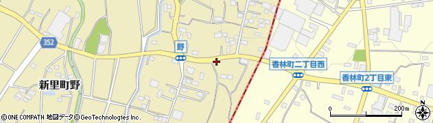 群馬県桐生市新里町野299周辺の地図