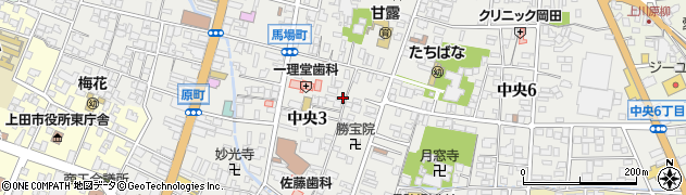 長野県上田市中央周辺の地図
