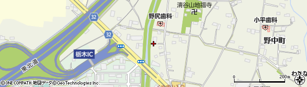 栃木県栃木市野中町1013周辺の地図