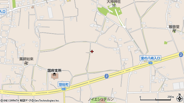 〒328-0002 栃木県栃木市惣社町の地図