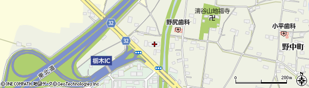 栃木県栃木市野中町1133周辺の地図