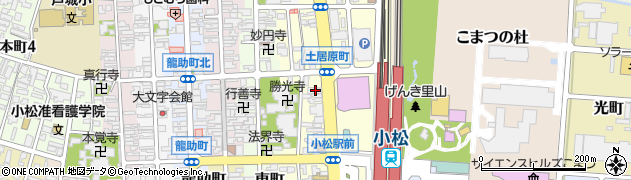石川県小松市土居原町167周辺の地図