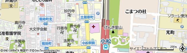 小松市役所その他　こまつ芸術劇場うらら周辺の地図