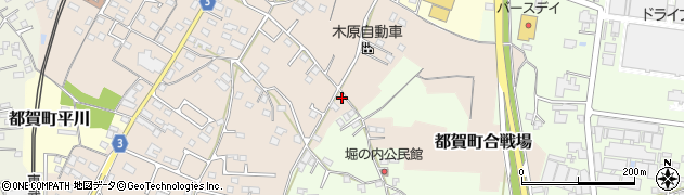 栃木県栃木市都賀町合戦場157-3周辺の地図