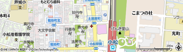 石川県小松市土居原町165周辺の地図