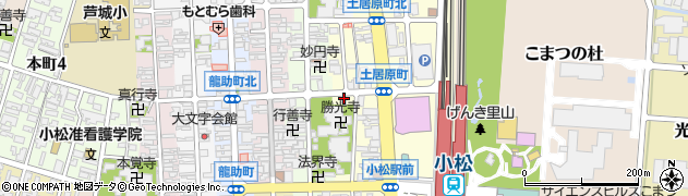 石川県小松市土居原町376周辺の地図