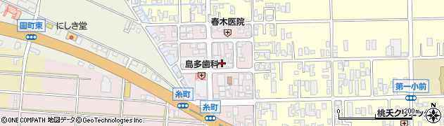 石川県小松市糸町周辺の地図