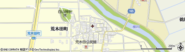 石川県小松市荒木田町リ周辺の地図