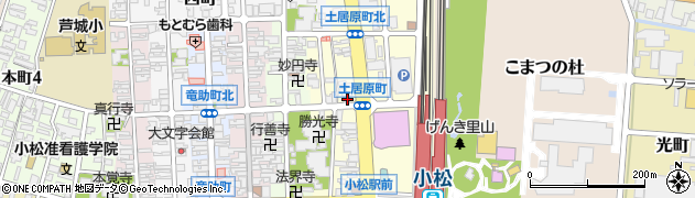 石川県小松市土居原町163周辺の地図