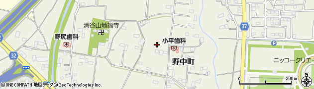 栃木県栃木市野中町956周辺の地図