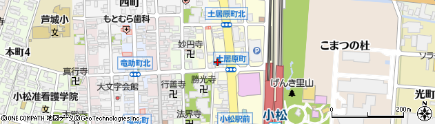 石川県小松市土居原町159-1周辺の地図