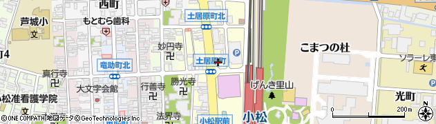 石川県小松市土居原町721周辺の地図