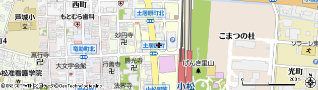 石川県小松市土居原町722周辺の地図