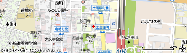 石川県小松市土居原町393周辺の地図