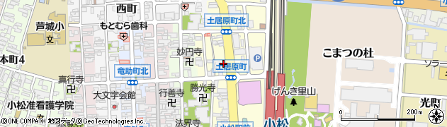 石川県小松市土居原町162周辺の地図