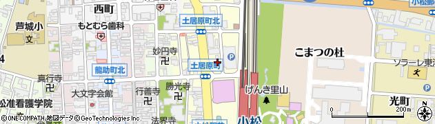 石川県小松市土居原町736周辺の地図