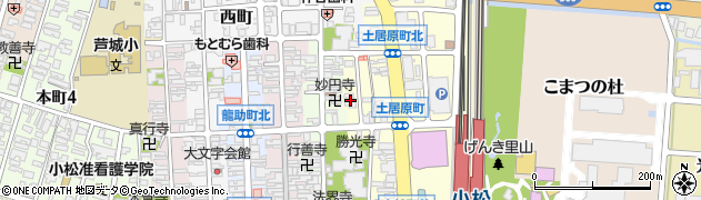 石川県小松市土居原町395周辺の地図