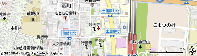 石川県小松市土居原町396周辺の地図
