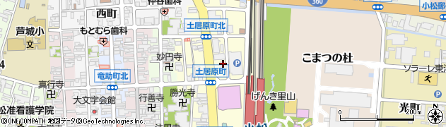 石川県小松市土居原町735周辺の地図